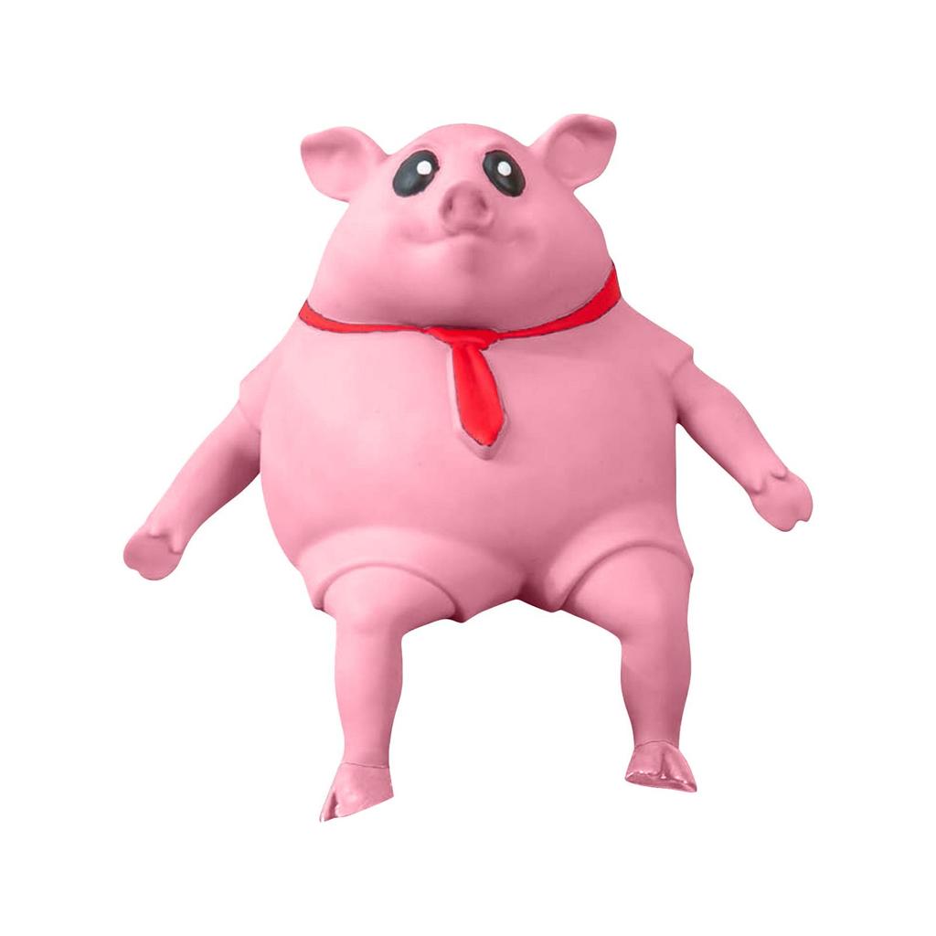 Novelty Toy,Pig Toy Soft And Elastic Decompression Toy,Decompress And Stretch Stress Pig Stress Relief Toy For Kid Adult