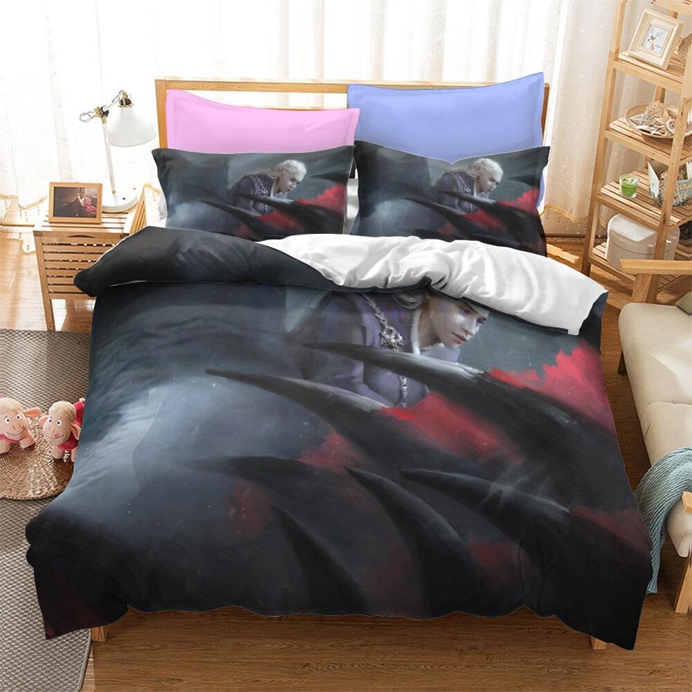 Movie G-Game of T-thrones Duvet Cover Pillowcase Bedding Set Adult Boy Girl Bedroom Decoration Children Gift Single Double Size