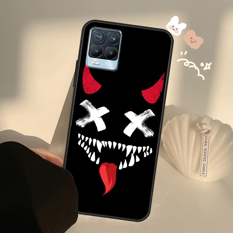Чехол со страшной улыбкой и скелетом дьявола для Realme 9 8 Pro 8i 9i GT Master GT Neo 2 3, чехол для OnePlus 9 Pro 10 Pro Nord2 9R