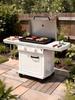 Smart Temp Control Cast Iron Gas BBQ Griddle for Hotels & Villas