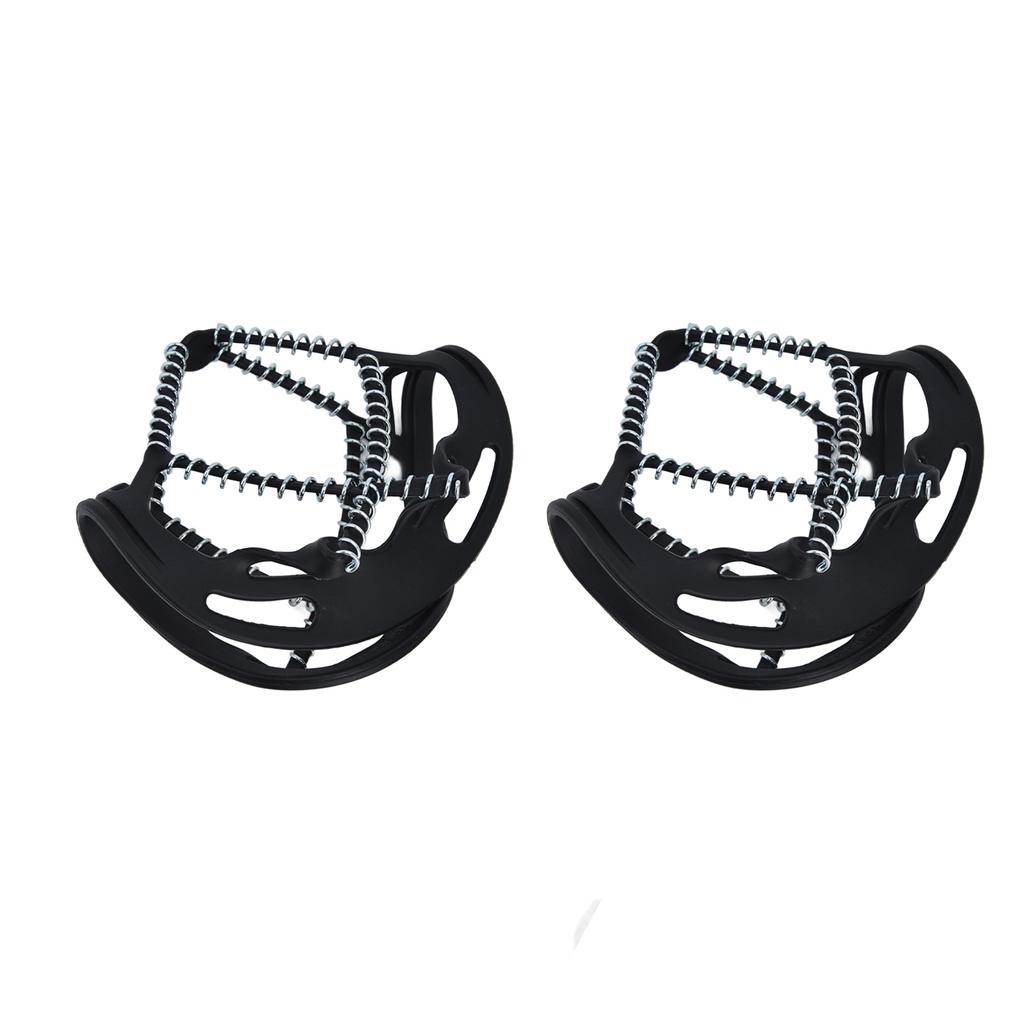 2 шт. шипы Walk Traction Cleats предотвращают скольжение пружинных кошек с высоким натяжением для пешего туризма бега трусцой охоты