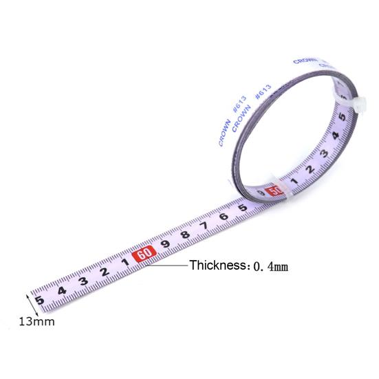 1/2/3/4/5/6 м центрированная измерительная линейка самоклеящаяся метрическая рулетка из нержавеющей стали для деревообработки