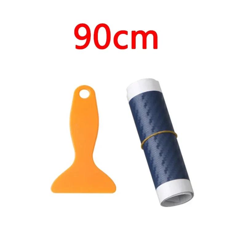 Car Rear Bumper 90/104cm Sticker Carbon Fiber Protective Pad Anti-Scratch Cover Car Edge Board Scuffproof Decal Strip NEW