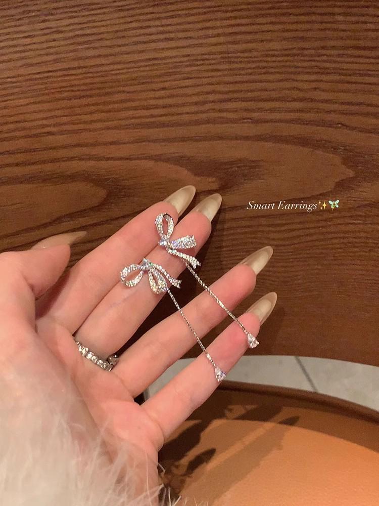 Уникальные серьги-пусеты из серебра 925 пробы с цирконом и жемчугом в виде бабочек для женщин - Высококачественная модная бижутерия