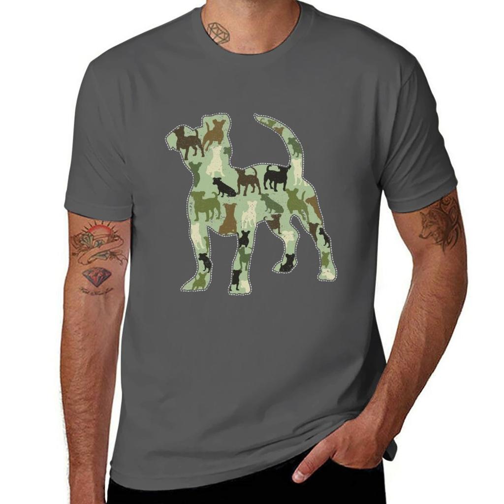 Новые футболки Jack Russell Camo для мальчиков, белые футболки, простые футболки, простые черные футболки для мужчин, большие топы, футболки, одежда