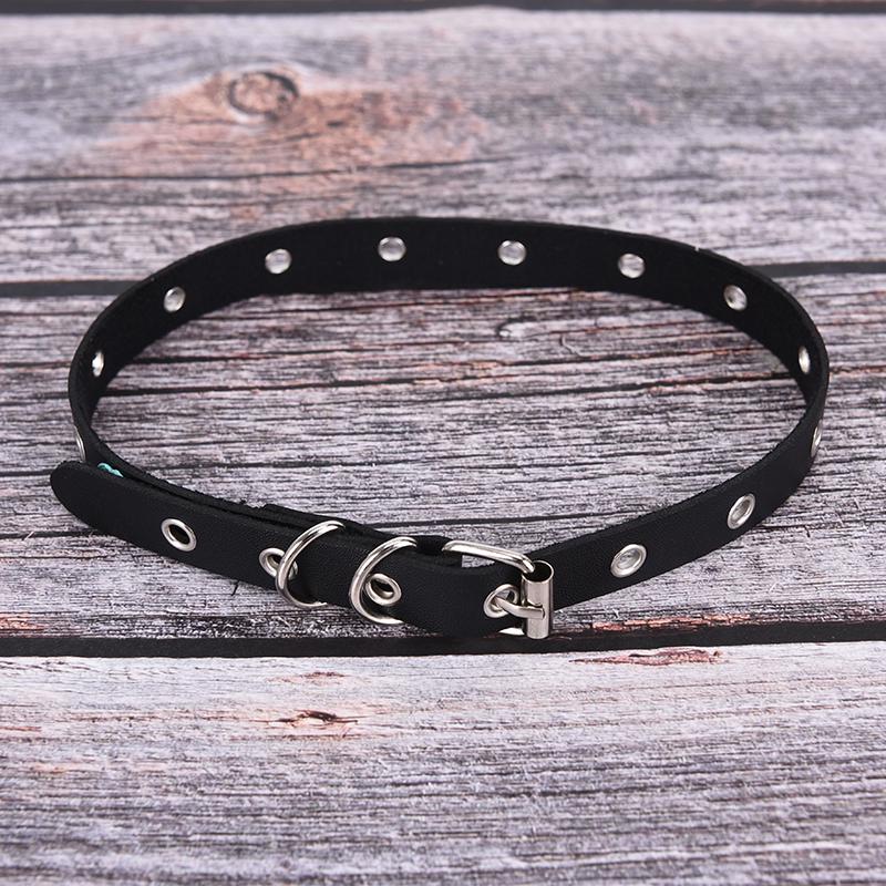 Женское кожаное колье в стиле панк, готическое ожерелье, сексуальный воротник, кольцо на шею, ювелирный подарок