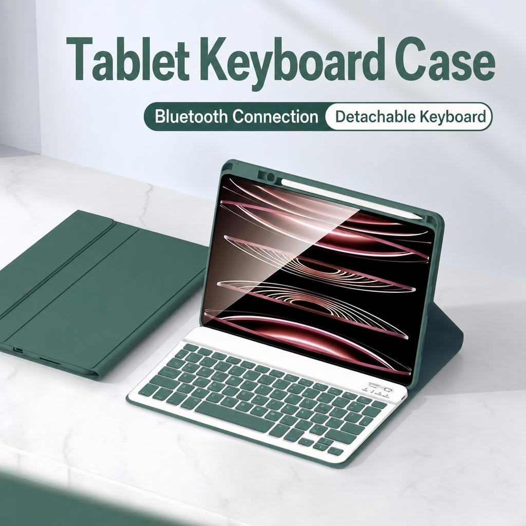Case for iPad Air 11 4 5 10th 10.9 11th 11 Detachable Wireless Bluetooth Keyboard iPad 7th 8th 9th 10.2 Cover Support Charging