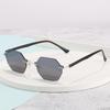 New frameless sunglasses European and American trendy brand Lei Jia multi-variant trimmed sunglasses women's sunglasses