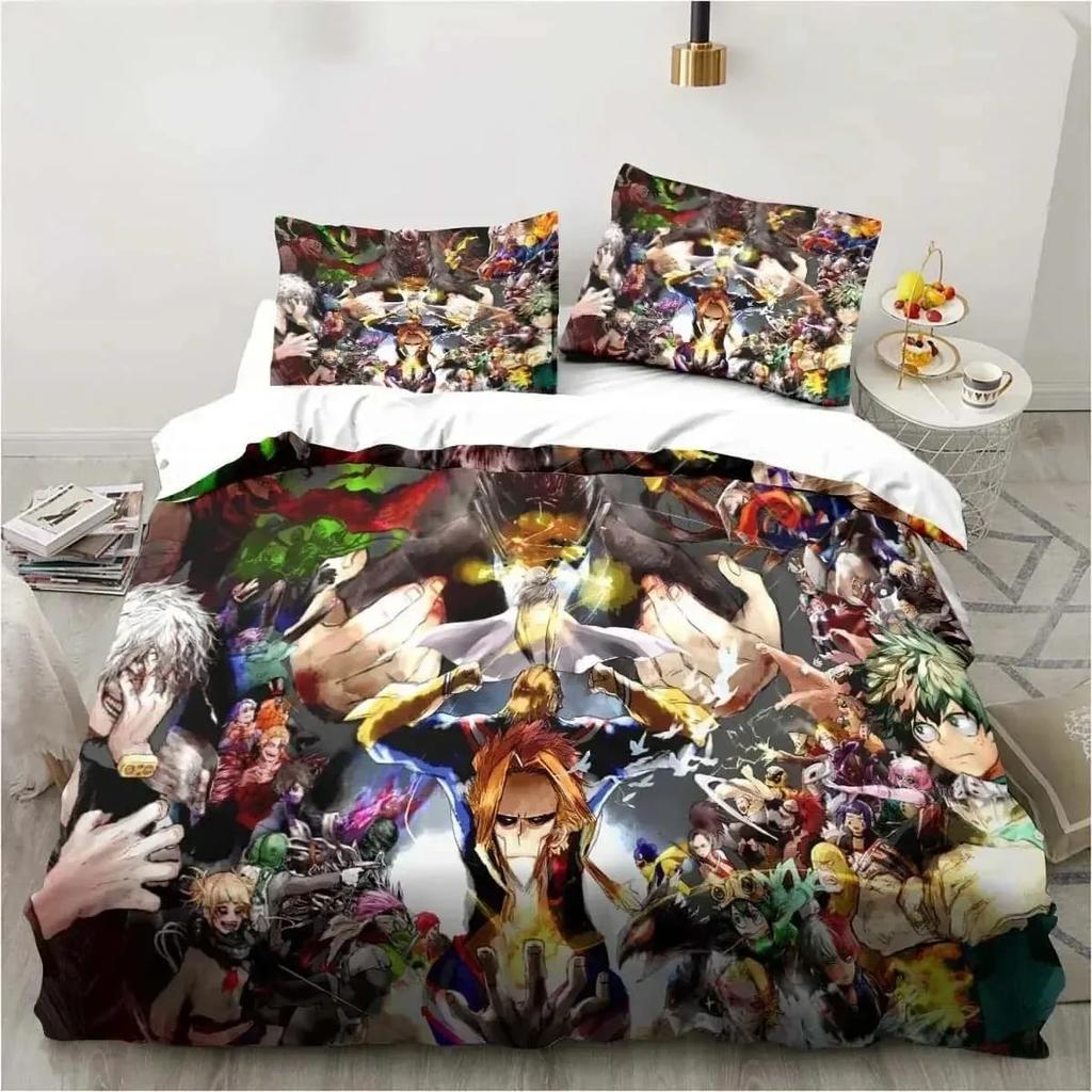 3D Print Bedding Gift My Hero Academia Bedding Set Single Twin Full Queen King Size Bed Set Adult Kid Bedroom Home Textile
