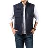 Осенне-зимний мужской двусторонний жилет Dad без рукавов с воротником-стойкой, многокарманный быстросохнущий жилет большого размера