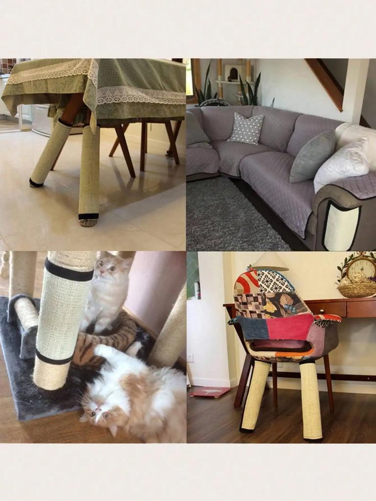 1 шт. Когтеточка для кошек из сизаля, тренировочная когтеточка, когтеточка для ножек стола, защитный коврик для мебели, протектор для дивана, ковер для царапания