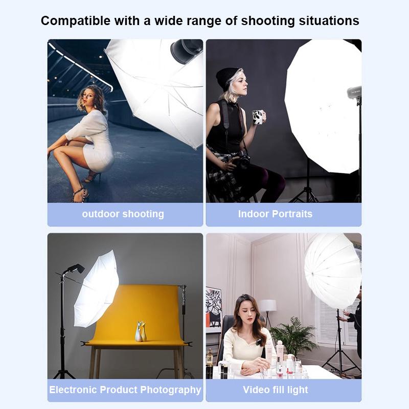 2 шт. профессиональный 33-дюймовый 84 см белый полупрозрачный мягкий зонт для фотостудии со вспышкой