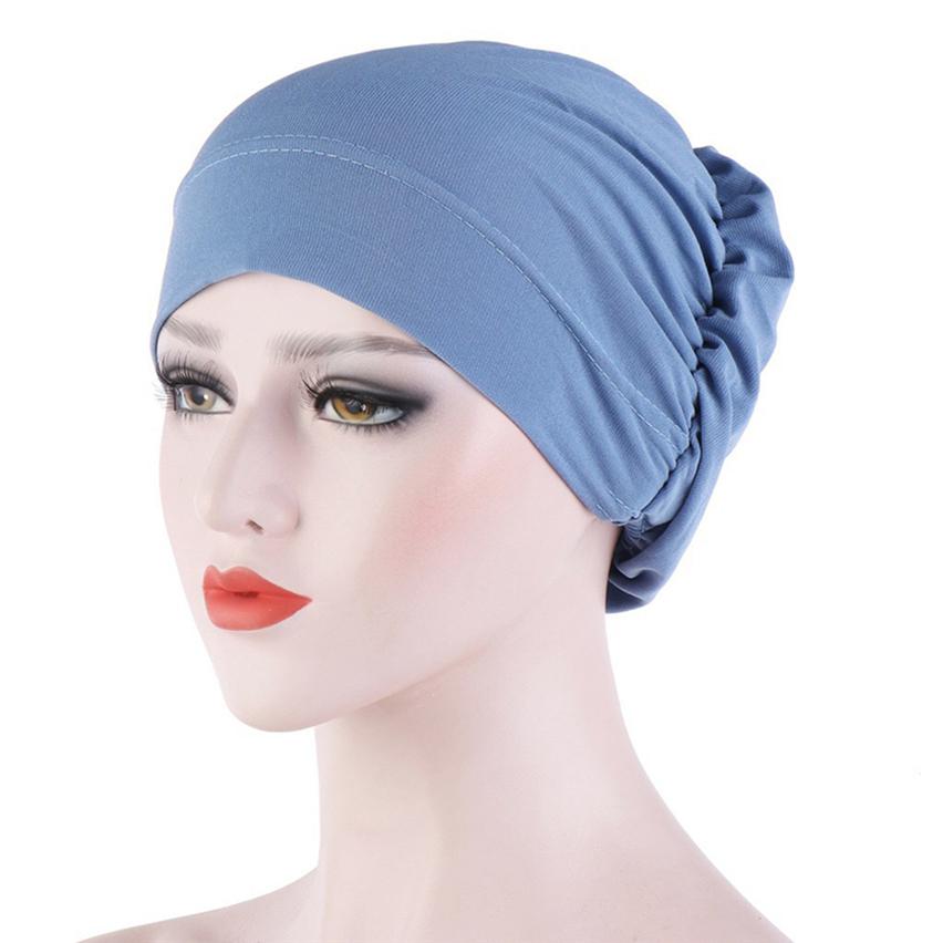 Cancer Chemo Cap Hijab Turban Hat Headwear Hijab Wrap Muslim Hair Loss