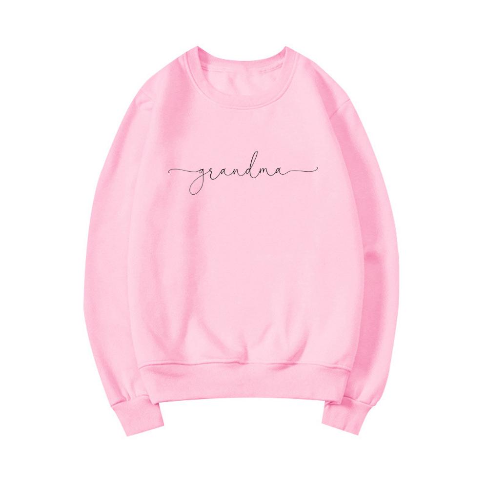 Толстовка для бабушки, подарок на день матери, женские толстовки с круглым вырезом и длинными рукавами, толстовки с графическим рисунком, повседневные пуловеры, топы