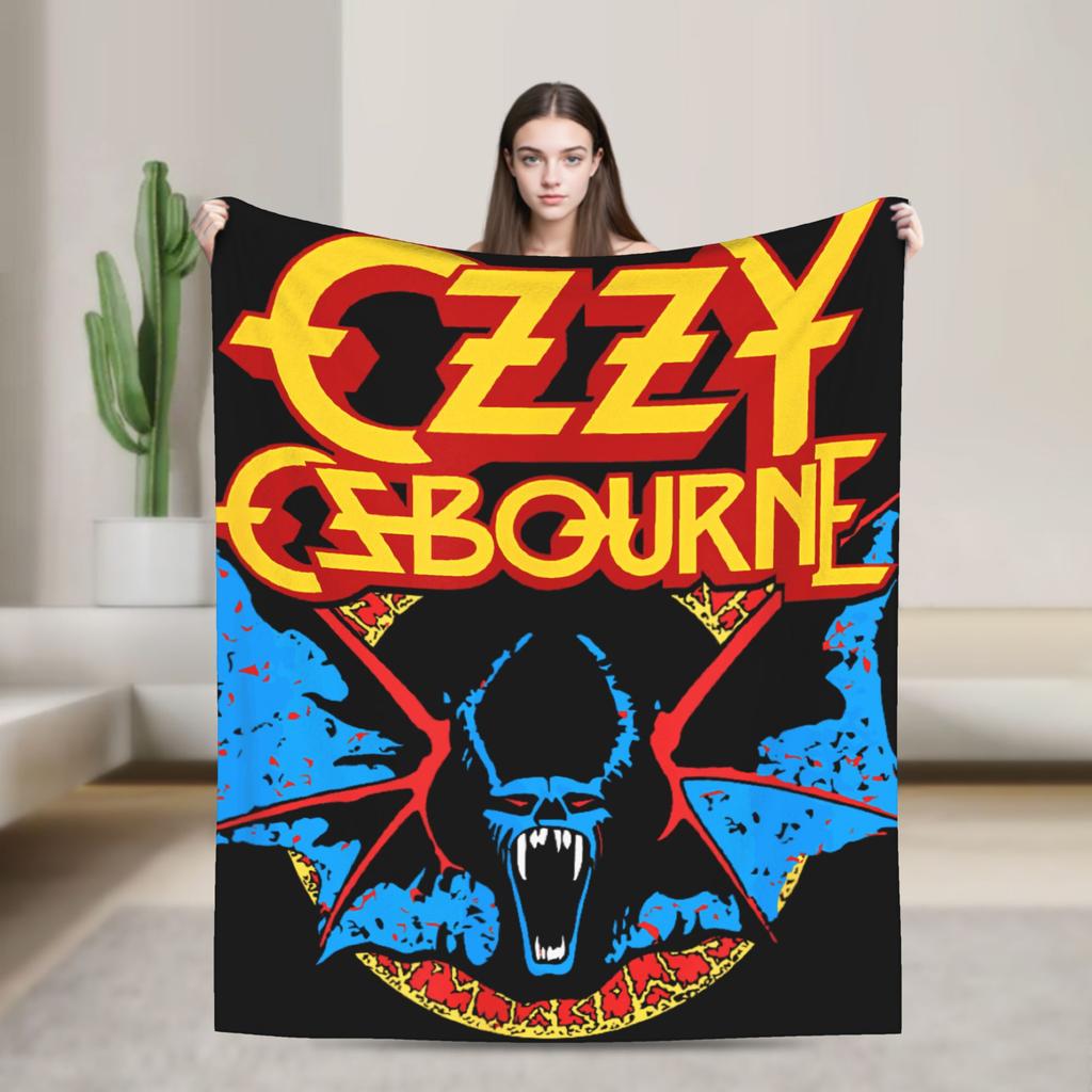 Ozzy Osbourne   Blanket Quality Soft  Bedding Throws Autumn Kids Bedroom Fluffy Bedspread