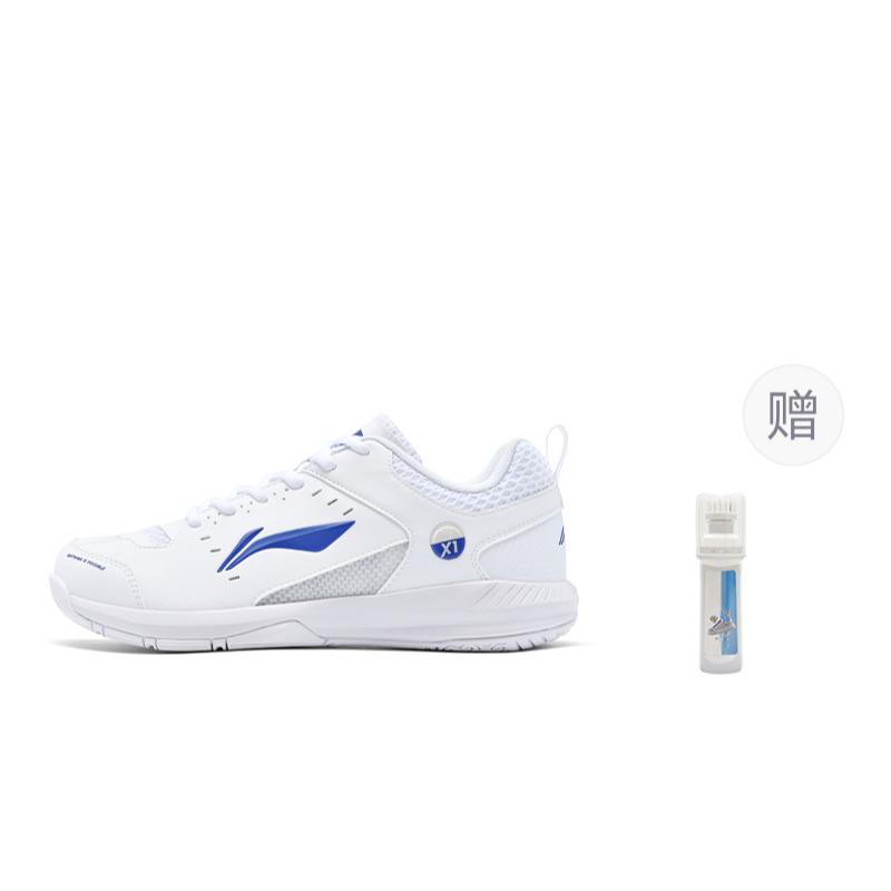 Кроссовки Li Ning Rocket Shoe 2.0, нескользящие, износостойкие, легкие, низкие, для бадминтона, унисекс, белый с синим AYTU049-6