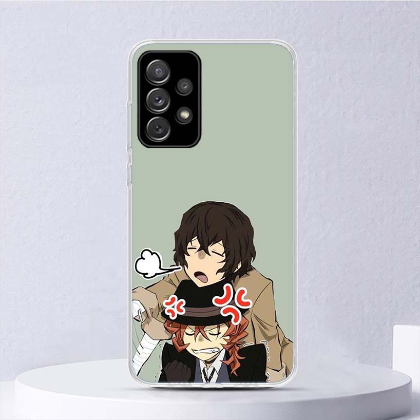 Bungo Stray Dogs Double Black Мягкий чехол для Samsung Galaxy A15 A14 A13 A12 A55 A54 A53 A52 Чехол для телефона A35 A32 A33 A25 A23 A22 A