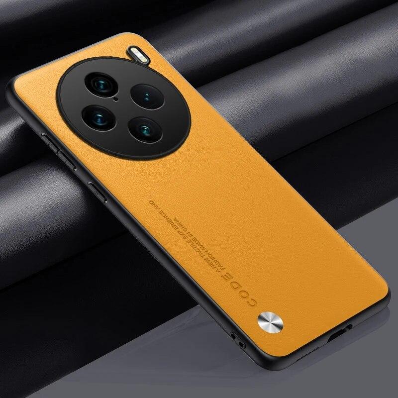 Обычный чехол из искусственной кожи для Vivo X100 Pro X 100 X100pro, задняя крышка, матовый силиконовый чехол с полной защитой, противоударный чехол для телефона Vivo Y100 Y17S X90 Pro Plus