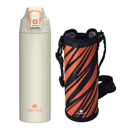 SANTECO 1 Liter Thermos 1000ML Stainless Steel Water Bottle, Vacuum Insulated, Perfect for Sports, Keeps Cold or Hot, Easy To Clean, Direct Drink Comp