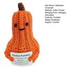 Halloween Pumpkin Decoration Crochet Pumpkin Hug Handmade Positive Energy Ornament for Mental Health Support