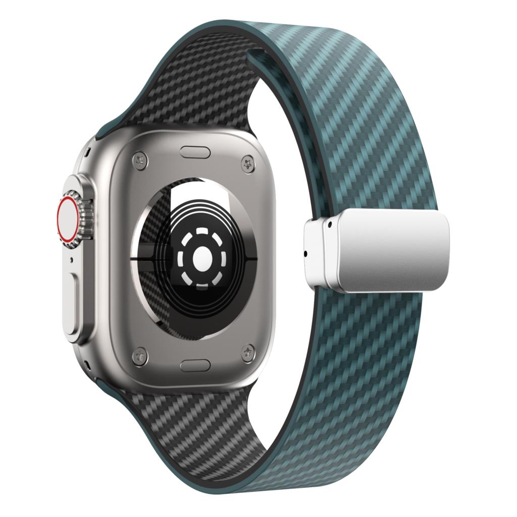 Магнитный ремешок Для ремешков Apple Watch 44 мм 45 мм 41 мм 40 мм 46 мм Силиконовый браслет-петля iWatch series 10 9 8 7 6 SE 3 Ultra 2 49 мм