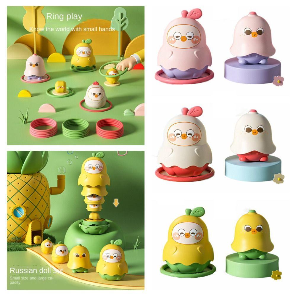 5th Floor Russian Dolls Diy Baby Cup Set Toy Decorations Duck Pear Set Doll Circle Game