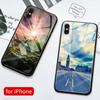 Для iPhone 14 13 12 11 Pro Max чехол стеклянная задняя крышка Road View Iphone Xr чехол Funda для iPhone 6 6s 7 8 14 Plus X Xs Max Xr Se