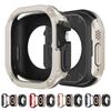 Чехол 2 в 1 для Apple Watch Series 10/9/8/7/SE/6/5/4 Ultra 46 мм 42 45 40 44 49 мм TPU + PC Ударопрочный Защитный Бампер для iwatch
