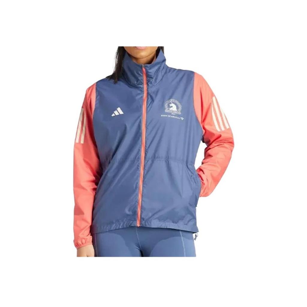 adidas Куртка Bm24 Cel с логотипом, цветным блоком, молнией, длинным рукавом, ретро-спортивная куртка с воротником-стойкой, мужская куртка IT1447