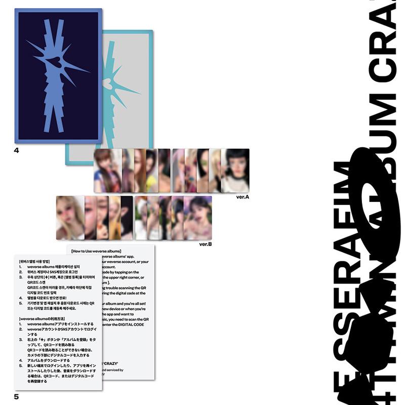 LE SSERAFIM 4th Mini Album 'CRAZY' (Weverse Albums Ver.)