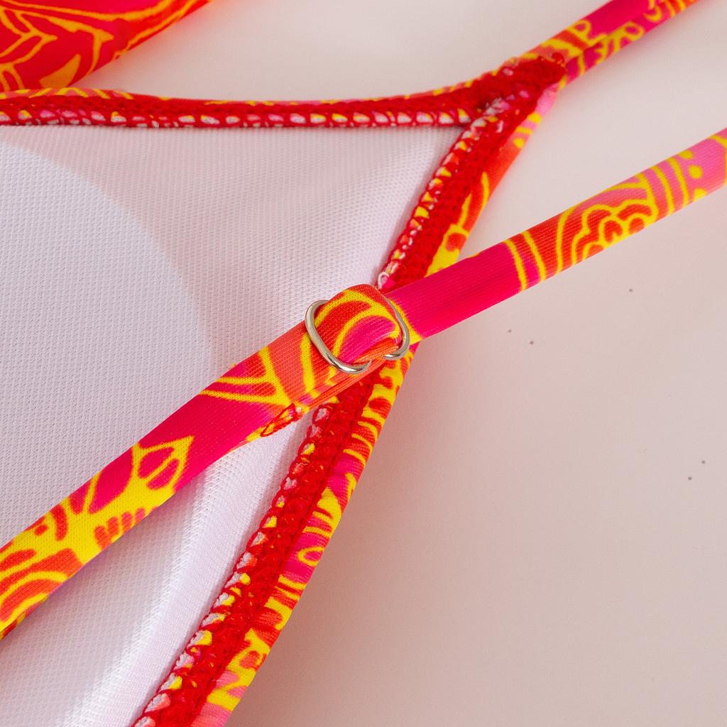 Новый сексуальный цельный купальник для женщин, бикини, шифоновая юбка с оборками и принтом, купальник