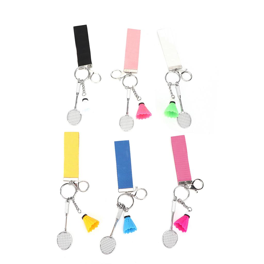 Badminton Keychain Unique Colorful Delicate Keyrings for Valentine Anniversary Birthday Gifts