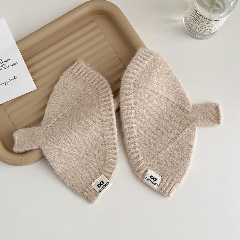 Новый стиль Зимний стиль Ракушка Однотонные Вязаные Перчатки для Студентов и Женщин Теплые и Универсальные Без пальцев Перчатки-митенки Рукава