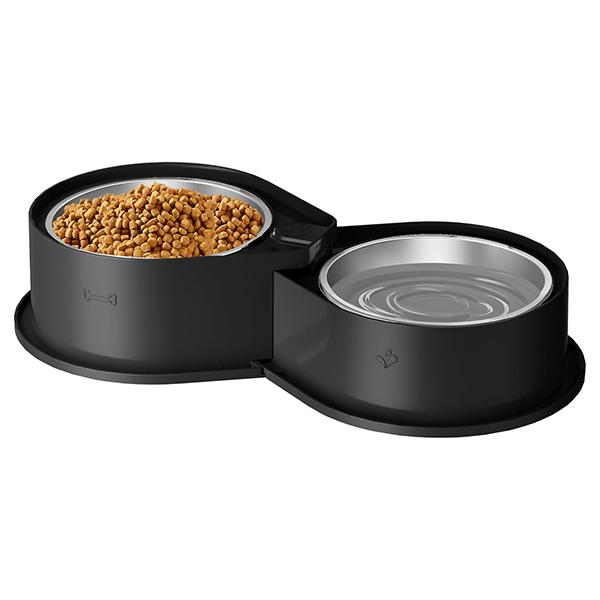Large Capacity 304 Stainless Steel Bowls,Anti-Skid Food Water Set for Dogs Cats