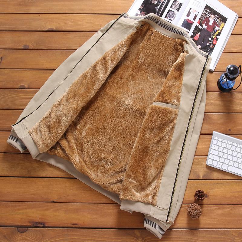 Outdoor Men Bomber Thick Plus Velvet Casual Male Outwear Fleece Thick Cold Winter Tackical Army Jacket Man Military Baseball Down Coats Jacket For Men