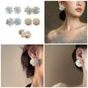 Stylish Ear Studs Unique Earrings Lightweight Ear Studs Comfortable Ear Jewelry ABS Texture Suitable for Various Outfits