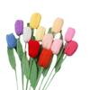 Creative Finished Knitted Tulips Flower Crochet Flowers Handmade Plant  Party Decor