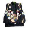 Kyoto Kimono Yuzen Hifu Set (for Ages 0-1) for Baby Boys, First Meal and First Festival, Two-Piece Kimono and Hifu Set (Black X Black with Hawk)