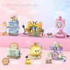 Cute Mini City Household Appliances Suit Building Blocks Bread Maker Refrigerator Television Model Bricks for Children Gift