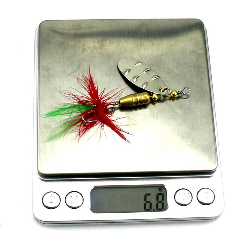 5 шт. HENGJIA 6,4 см 6,8 г металлические рыболовные ложки, приманка для форели, окуня, щуки, рыболовные приманки