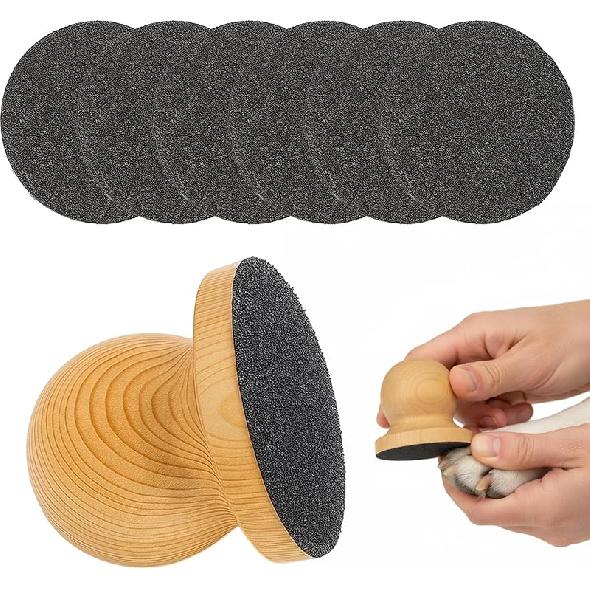 Dog Nail File, Nail File for Dogs, Dog Scratch Pad for Nails - 6 Pcs Replaceable Filing Discs for Effective and Gentle Nail Care, Pet Grooming Tool