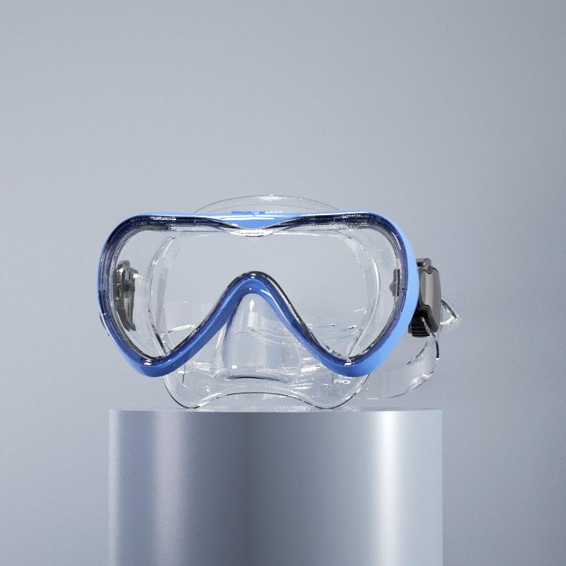 Новая большая оправа для дайвинга, маска для сноркелинга, HD закаленное стекло, водонепроницаемые очки для дайвинга, набор масок для дайвинга с сухой подводной охотой