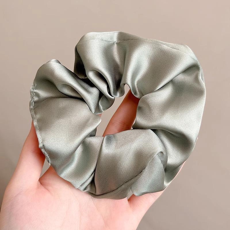 Headband Elegant Elastic Ponytail Scrunches For Women Girls Sweet Hair Accessories Soft Solid Color Hair Bands Gifts