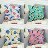 Abstract Print Decorative Pillow Cover Car Sofa Square Cushion Pillow Cover
