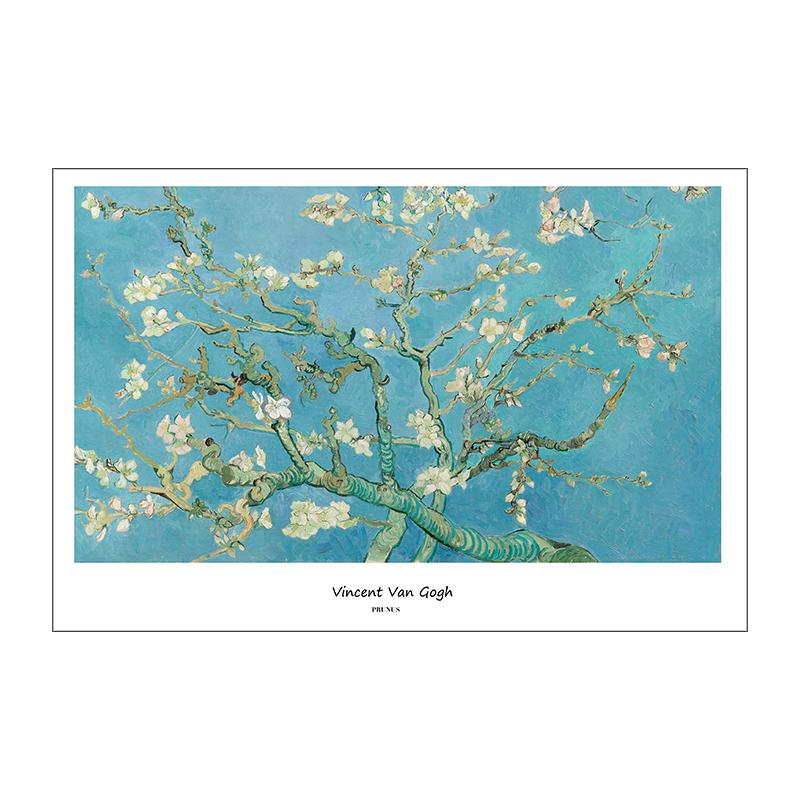 Van Gogh Canvas Painting Famous Starry Night Poster Wall Art Pictures Almond Blossom Posters And Prints For Living Room Home Decor No Frame