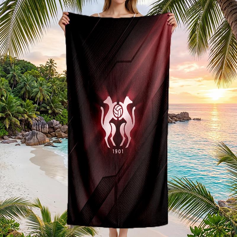 Stade Rennais FC print Quick Dry Beach Towel Microfiber Absorbent Portable Travel Swimming Towel
