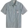 Levis Loose Fit Simple Button Workwear Denim Short Sleeve Shirt Men Shirts 003O1-0004
