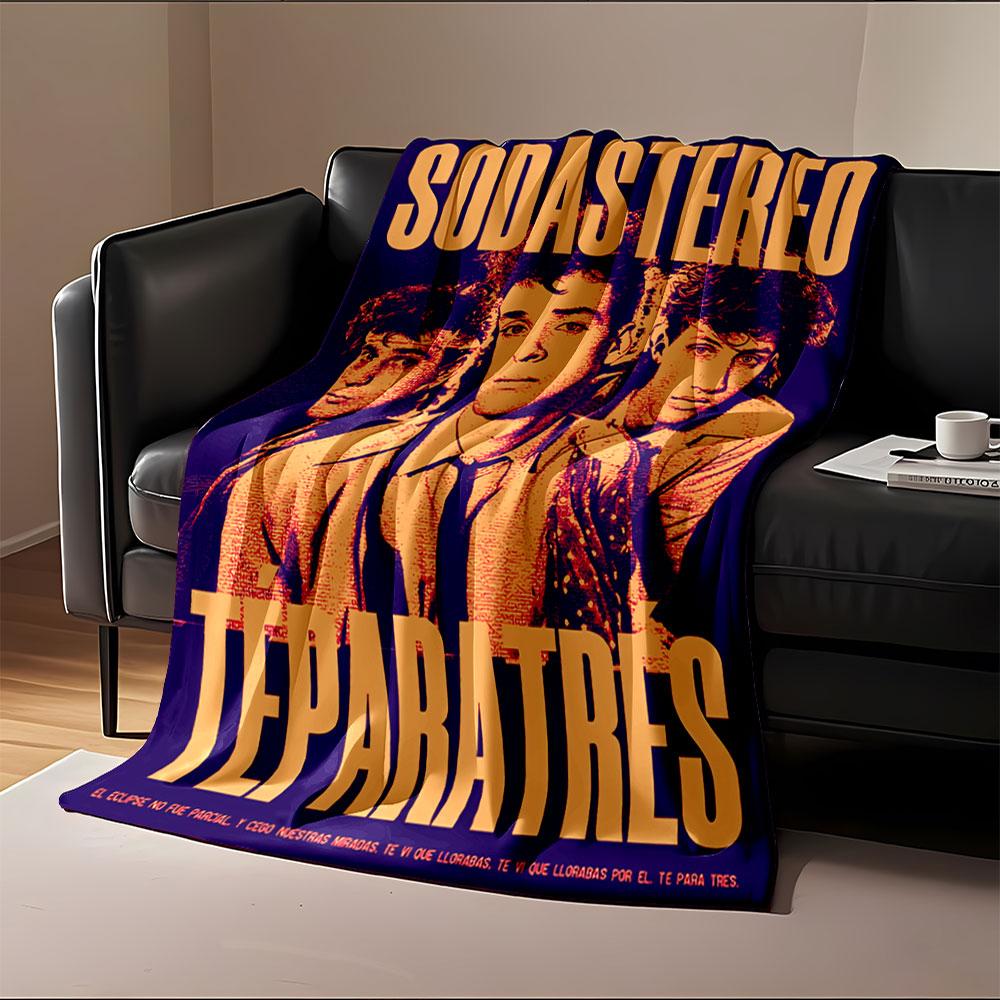 Soda Stereo Retro Blanket for all seasons blanket lunch break throw gift