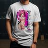 Anime Sexy Pin Up Girl Tshirt Pink Naked Hentai Gift Rude Japanese Style Top