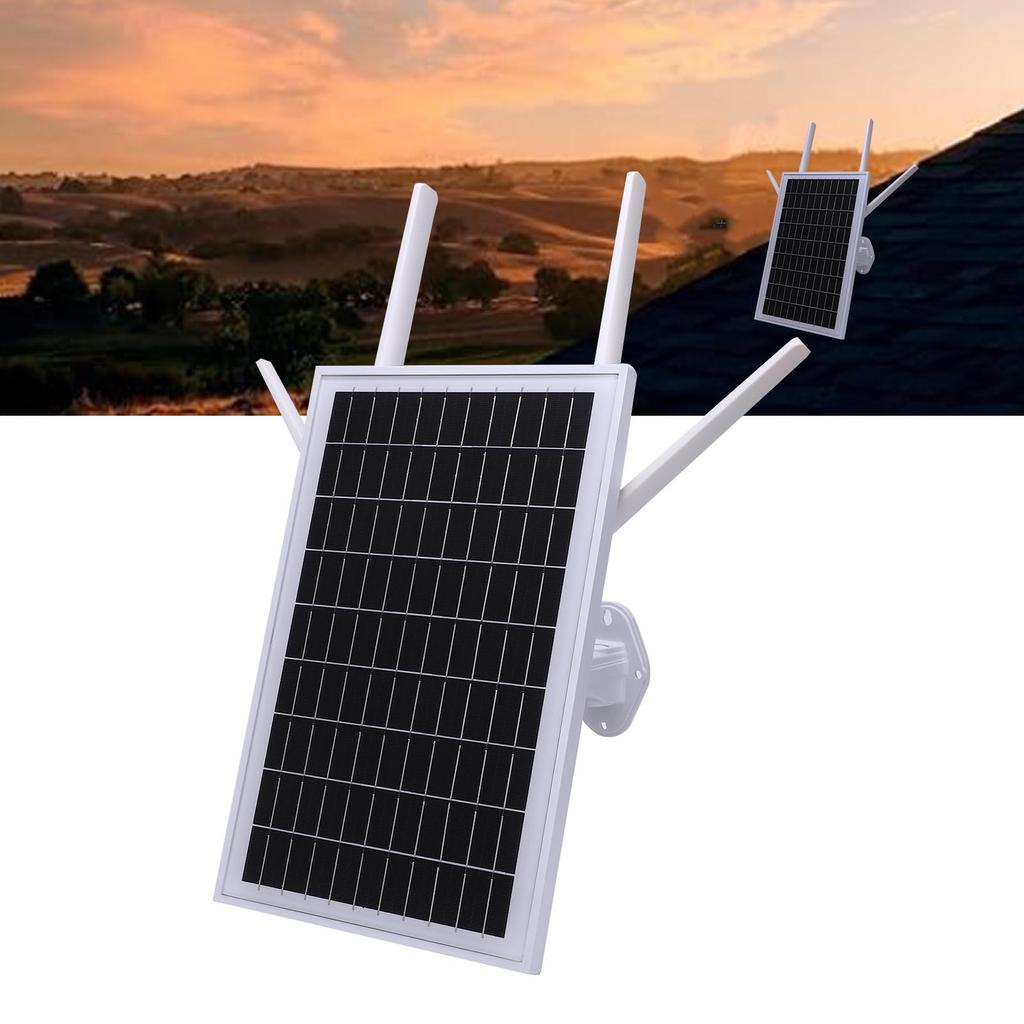 Солнечный 4G LTE модем-роутер IP66 Водонепроницаемый Беспроводной уличный WiFi роутер с солнечной панелью 15 Вт для безопасности автодома